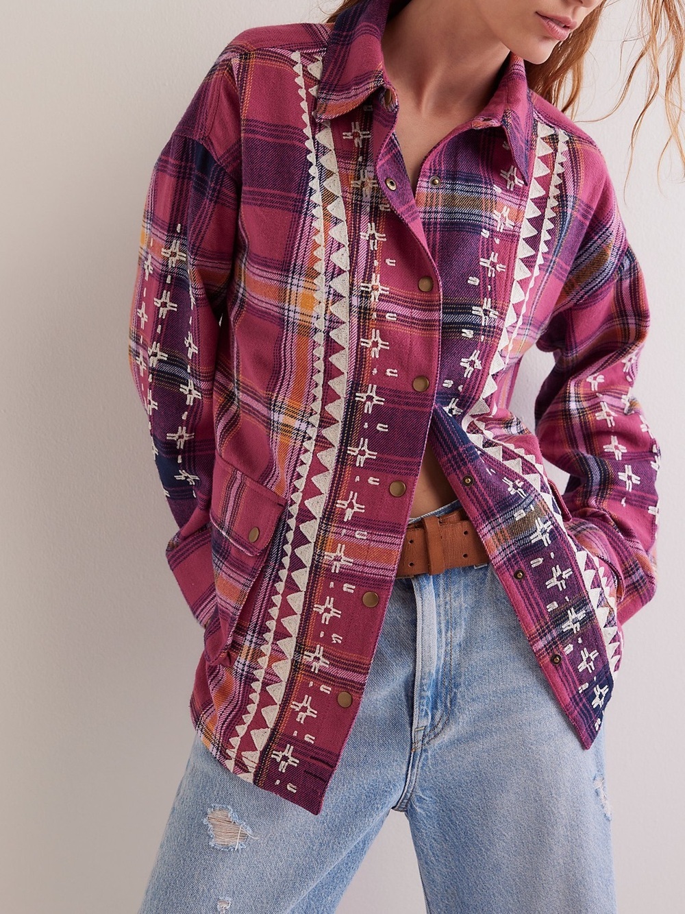 NWT We The Free Nordic Chill Shirt Jacket Women’s Size L/XL